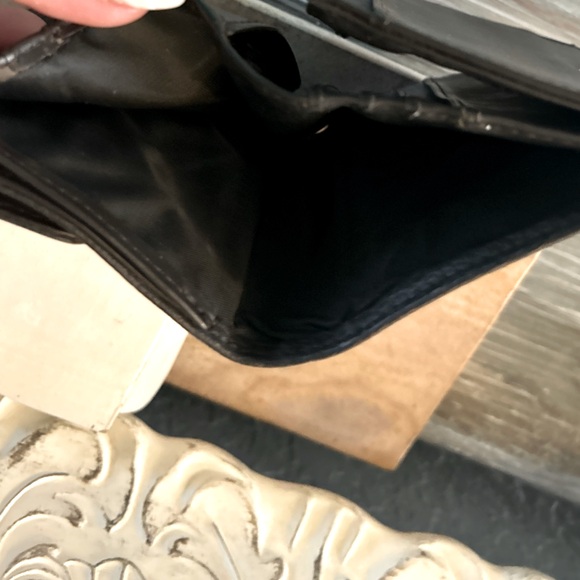 ESPRIT Chocolate Brown Pebbled Leather Trifold Compact Wallet - Picture 12 of 13